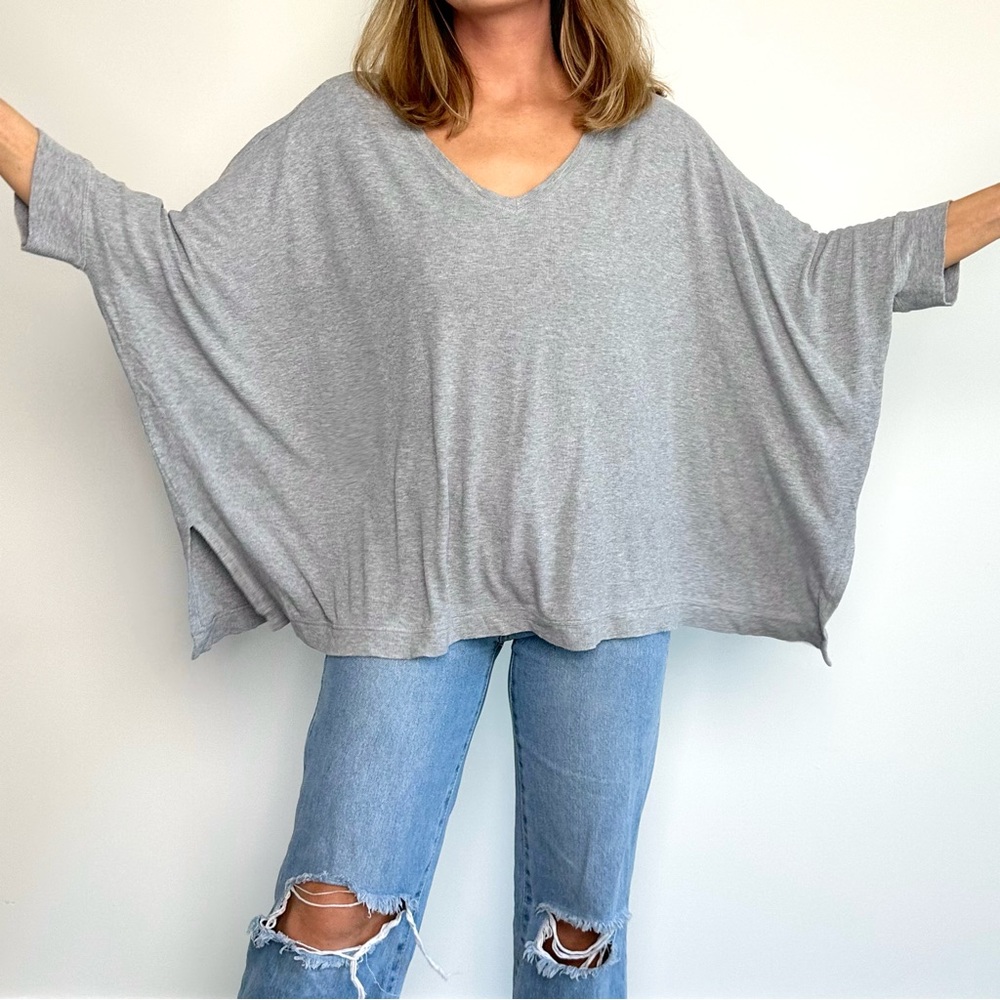 Modern Grey Boxy Oversized Comfy Shirt (M/L)